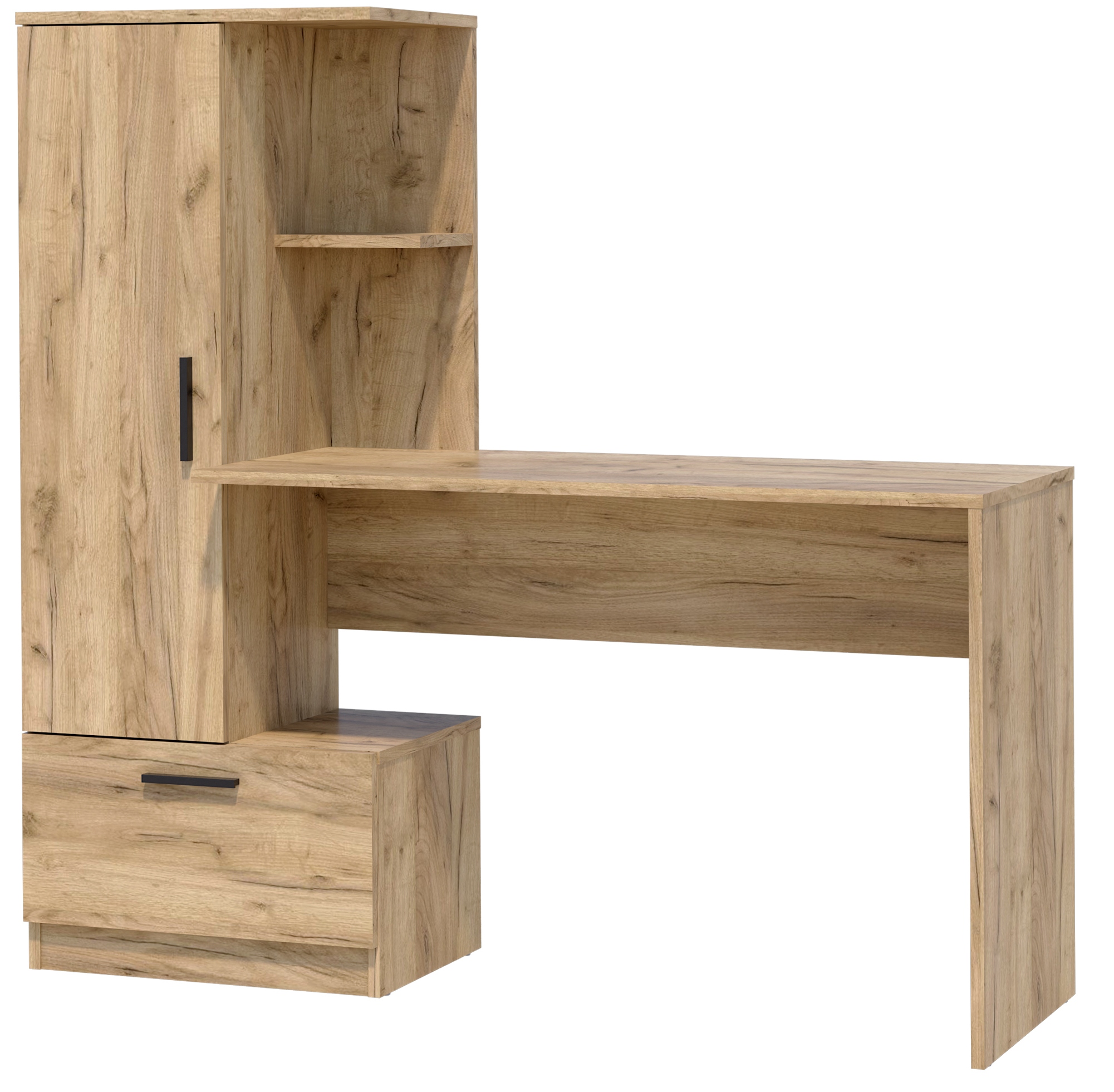 BIURKO Z REGAŁEM KOMPUTEROWE SZKOLNE Z PÓŁKAMI SZUFLADA NOWOCZESNE KOLORY