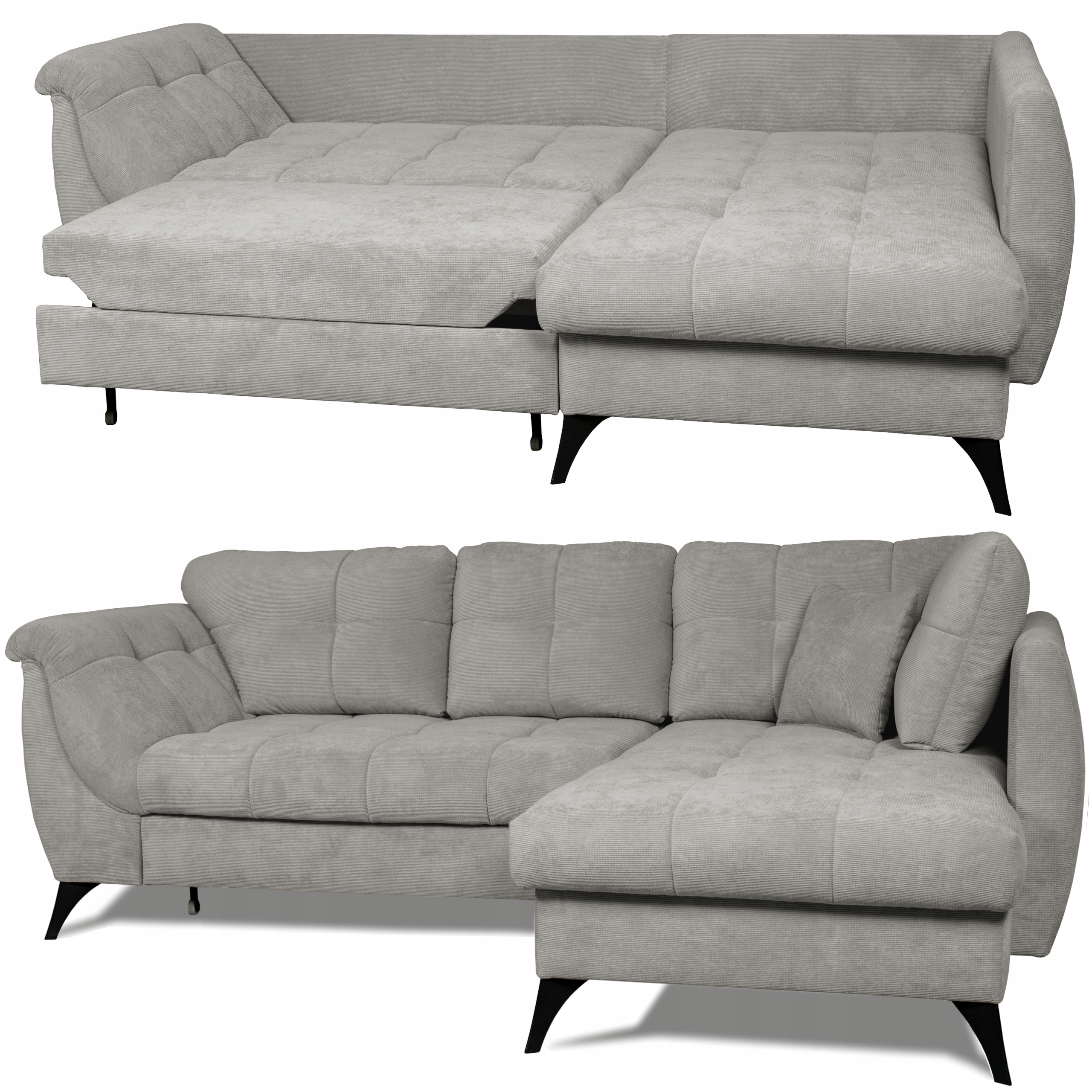 Narożnik TESA do Salonu FUNKCJA SPANIA wygodny POJEMNIK rogówka rozkładany